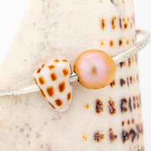 Load image into Gallery viewer, READY TO SHIP Children&#39;s Freshwater Pearl &amp; Shell Bangle - 925 Sterling Silver FJD$
