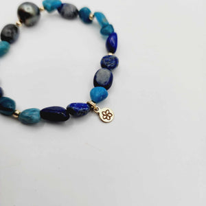 CONTACT US TO RECREATE THIS SOLD OUT STYLE Stretch Fiji Saltwater Pearl & Semi Precious Stone Bracelet FJD$