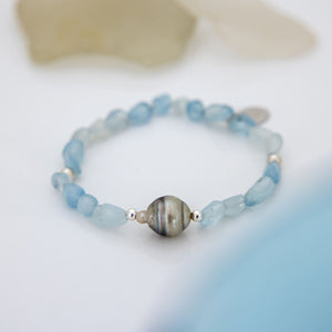 CONTACT US TO RECREATE THIS SOLD OUT STYLE Stretch Fiji Saltwater Pearl & Semi Precious Stone Bracelet FJD$