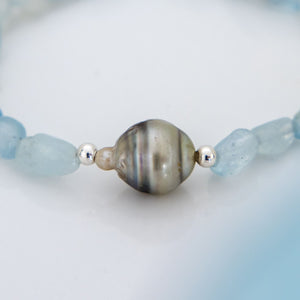 CONTACT US TO RECREATE THIS SOLD OUT STYLE Stretch Fiji Saltwater Pearl & Semi Precious Stone Bracelet FJD$