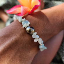 Load image into Gallery viewer, READY TO SHIP Stretch Fiji Saltwater Pearl &amp; Stone Bracelet FJD$
