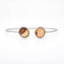 Load image into Gallery viewer, READY TO SHIP Bezel Set Tapa Cuff - Stainless Steel FJD$

