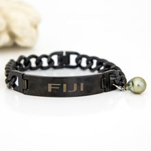 Load image into Gallery viewer, Men's Civa Fiji Pearl Bracelet - Stainless Steel FJD$
