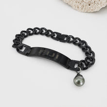 Load image into Gallery viewer, Men's Civa Fiji Pearl Bracelet - Stainless Steel FJD$
