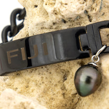 Load image into Gallery viewer, Men's Civa Fiji Pearl Bracelet - Stainless Steel FJD$
