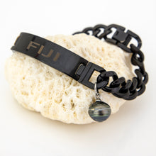 Load image into Gallery viewer, Men's Civa Fiji Pearl Bracelet - Stainless Steel FJD$
