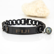 Load image into Gallery viewer, Men's Civa Fiji Pearl Bracelet - Stainless Steel FJD$
