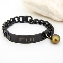 Load image into Gallery viewer, Men's Civa Fiji Pearl Bracelet - Stainless Steel FJD$
