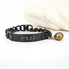 Load image into Gallery viewer, Men's Civa Fiji Pearl Bracelet - Stainless Steel FJD$

