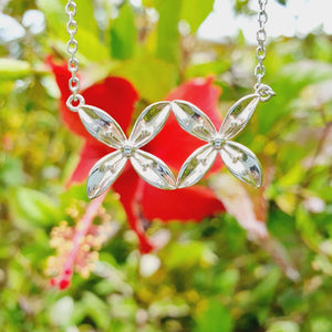 READY TO SHIP Frangipani Bua Necklace - 925 Sterling Silver FJD$