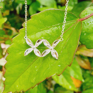 READY TO SHIP Frangipani Bua Necklace - 925 Sterling Silver FJD$