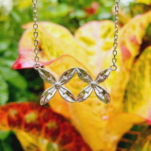 READY TO SHIP Frangipani Bua Necklace - 925 Sterling Silver FJD$