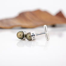 Load image into Gallery viewer, READY TO SHIP Civa Fiji Pearl Cufflinks - 925 Sterling Silver FJD$
