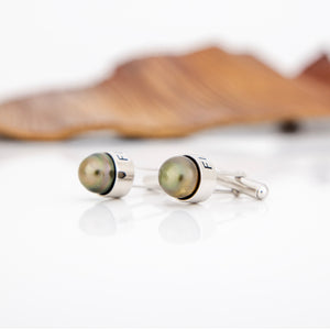 READY TO SHIP Civa Fiji Pearl Cufflinks - 925 Sterling Silver FJD$
