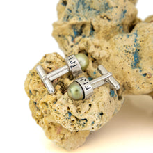Load image into Gallery viewer, READY TO SHIP Civa Fiji Pearl Cufflinks - 925 Sterling Silver FJD$
