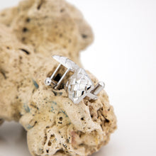 Load image into Gallery viewer, READY TO SHIP Woven Ibe Cufflinks - Rhodium Plated FJD$
