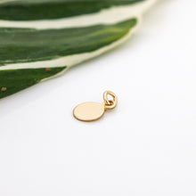 Load image into Gallery viewer, CUSTOM ENGRAVED Disc Charms -  14k Gold Fill FJD$
