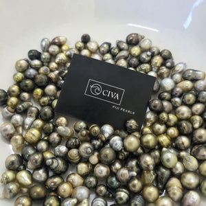 READY TO SHIP Civa Fiji Claw Set Graded Pearl Necklace - 925 Sterling Silver FJD$