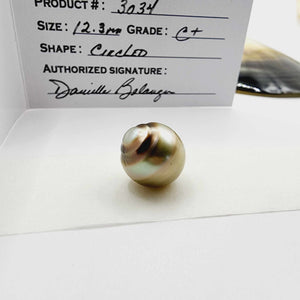 Civa Fiji Loose Saltwater Pearl with Grade Certificate #3034 - FJD$
