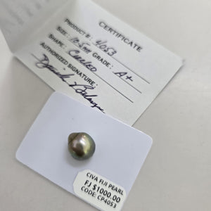 Fiji Loose Saltwater Pearl with Grade Certificate #4053 - FJD$