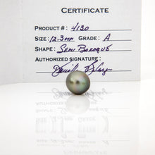 Load image into Gallery viewer, Fiji Loose Saltwater Pearl with Grade Certificate #4130 - FJD$
