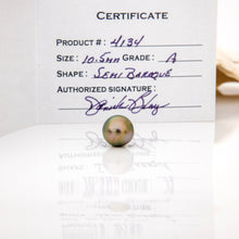 Load image into Gallery viewer, Fiji Loose Saltwater Pearl with Grade Certificate #4134 - FJD$
