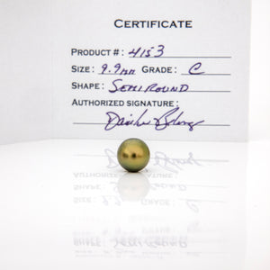Fiji Loose Saltwater Pearl with Grade Certificate #4153 - FJD$