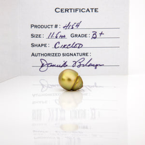 READY TO SHIP Graded Civa Fiji Pearl Necklace - 14k Solid Gold FJD$