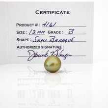 Load image into Gallery viewer, Fiji Loose Saltwater Pearl with Grade Certificate #4161 - FJD$
