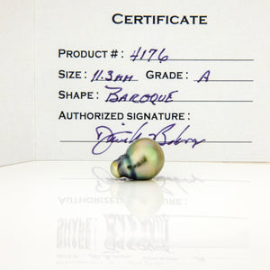 Fiji Loose Saltwater Pearl with Grade Certificate #4176 - FJD$