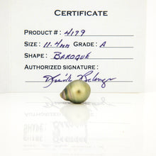 Load image into Gallery viewer, Fiji Loose Saltwater Pearl with Grade Certificate #4179 - FJD$
