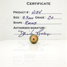 Load image into Gallery viewer, Fiji Loose Saltwater Pearl with Grade Certificate #4184 - FJD$
