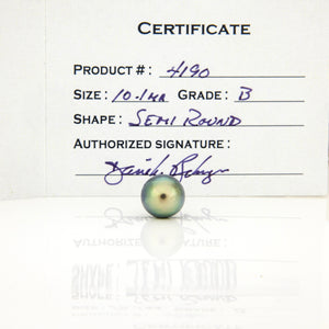 Fiji Loose Saltwater Pearl with Grade Certificate #4190 - FJD$