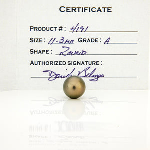 Fiji Loose Saltwater Pearl with Grade Certificate #4191 - FJD$