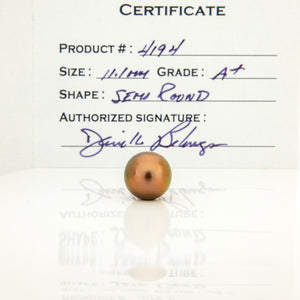 Fiji Loose Saltwater Pearl with Grade Certificate #4194 - FJD$