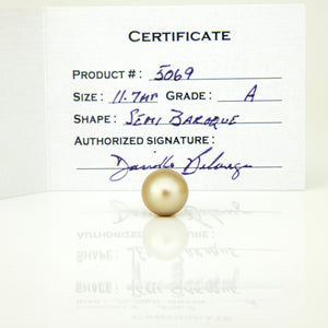 Fiji Loose Saltwater Pearl with Grade Certificate #5069 - FJD$