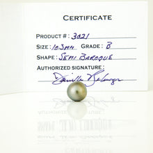 Load image into Gallery viewer, Fiji Loose Saltwater Pearl with Grade Certificate #3021 - FJD$
