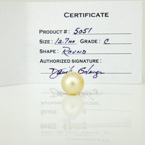 Fiji Loose Saltwater Pearl with Grade Certificate #5051 - FJD$