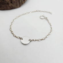 Load image into Gallery viewer, CUSTOM ENGRAVED - Disc Bracelet - 925 Sterling Silver FJD$
