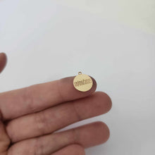 Load image into Gallery viewer, CUSTOM ENGRAVED Disc Charms -  14k Gold Fill FJD$
