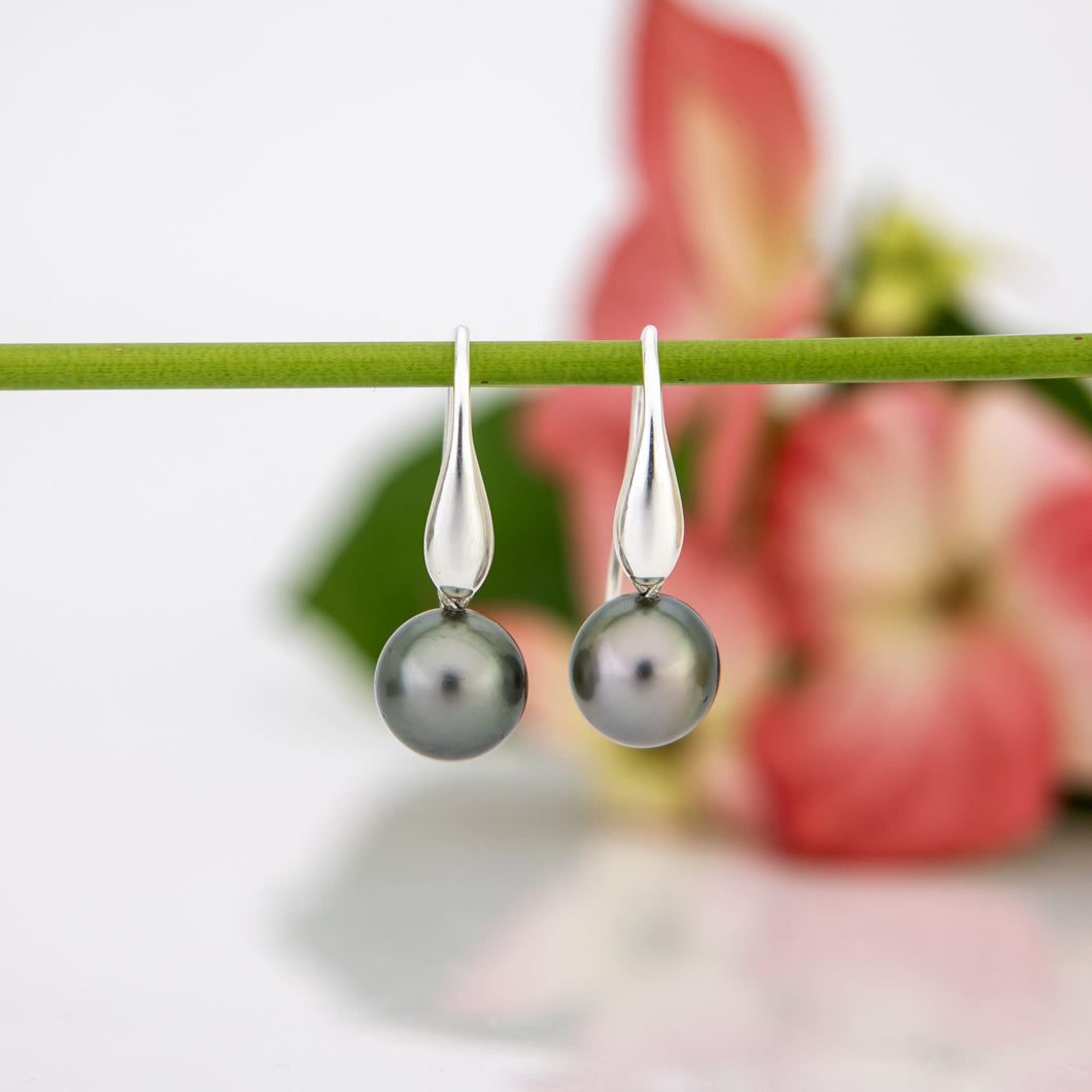 READY TO SHIP Civa Fiji Saltwater Graded Pearl Earrings #BO4000 - 925 Sterling Silver FJD$