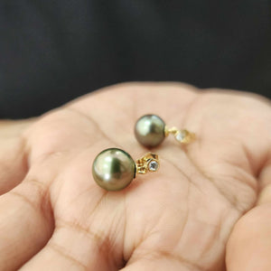 CONTACT US TO RECREATE THIS SOLD OUT STYLE Civa Fiji Graded Pearl Earrings #BO3024 - 14k Solid Gold FJD$