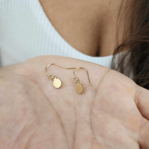 CUSTOM ENGRAVABLE Drop Earrings -  14k Gold Fill FJD$