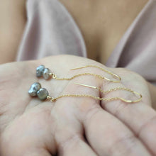 Load image into Gallery viewer, CONTACT US TO RECREATE THIS SOLD OUT STYLE Civa Fiji Keshi Pearl Threader Earrings - 14k Gold Fill FJD$
