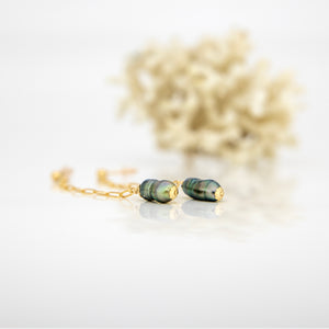 READY TO SHIP Fiji Keshi Pearl Stud Earrings - 14k Gold Fill FJD$