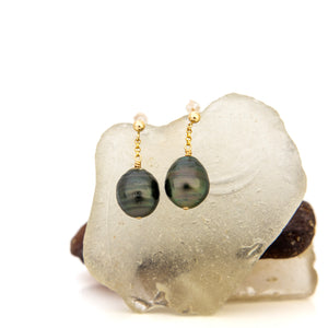 READY TO SHIP Civa Fiji Pearl Stud Earrings - 14k Gold Fill FJD$