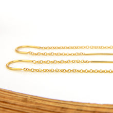 Load image into Gallery viewer, READY TO SHIP Civa Fiji Keshi Pearl Threader Earrings - 14k Gold Fill FJD$
