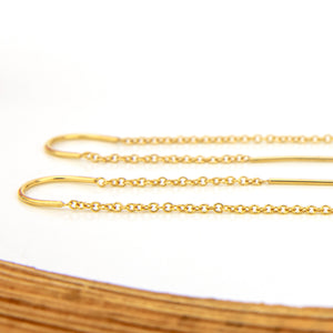READY TO SHIP Civa Fiji Keshi Pearl Threader Earrings - 14k Gold Fill FJD$