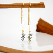 Load image into Gallery viewer, READY TO SHIP Civa Fiji Keshi Pearl Threader Earrings - 14k Gold Fill FJD$
