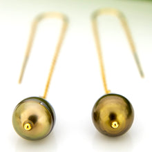 Load image into Gallery viewer, READY TO SHIP Civa Fiji Pearl Threader Earrings - 14k Gold Fill FJD$
